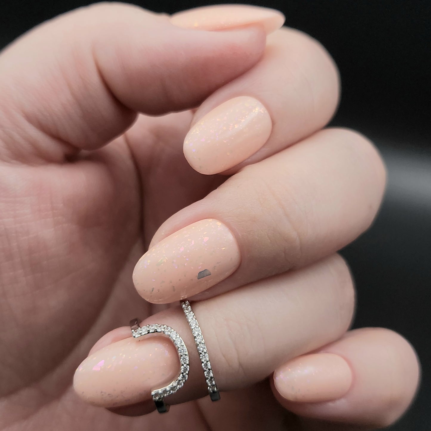 Press on Nails Aprikose Aurora