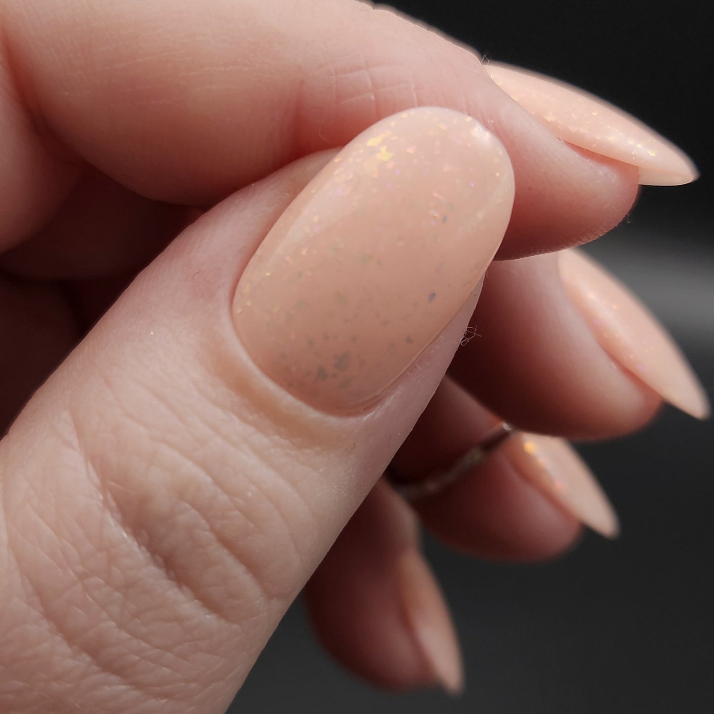 Press on Nails Aprikose Aurora