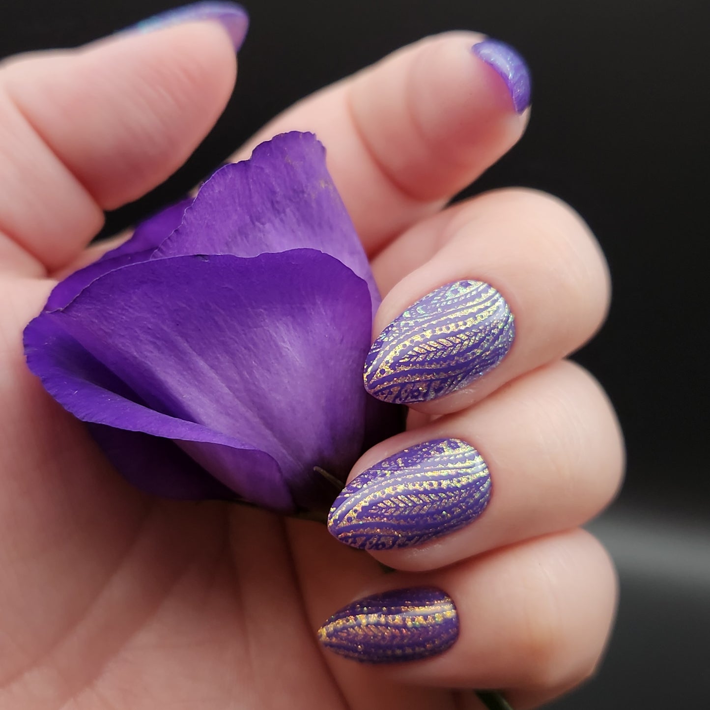 Press on Nails Mermaid lilac