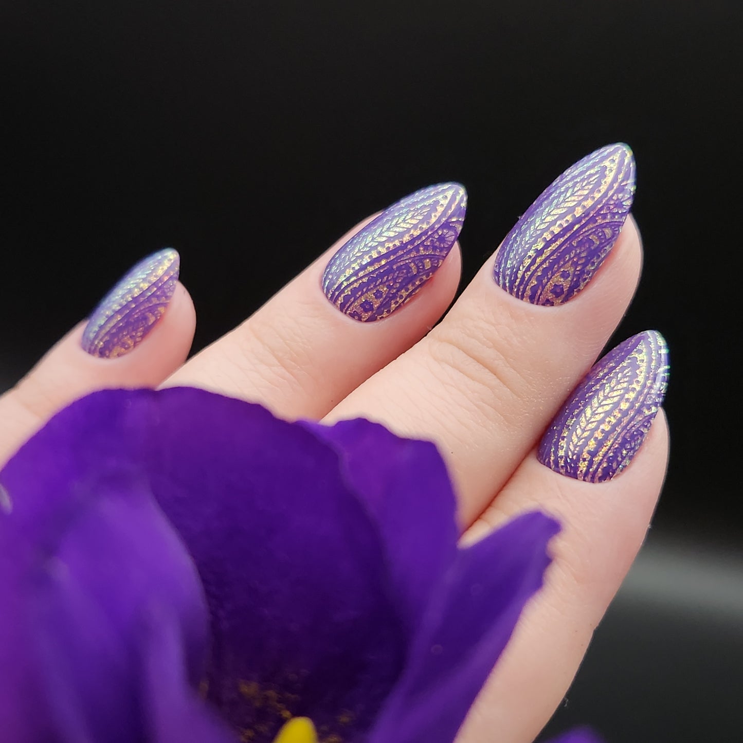 Press on Nails Mermaid lilac