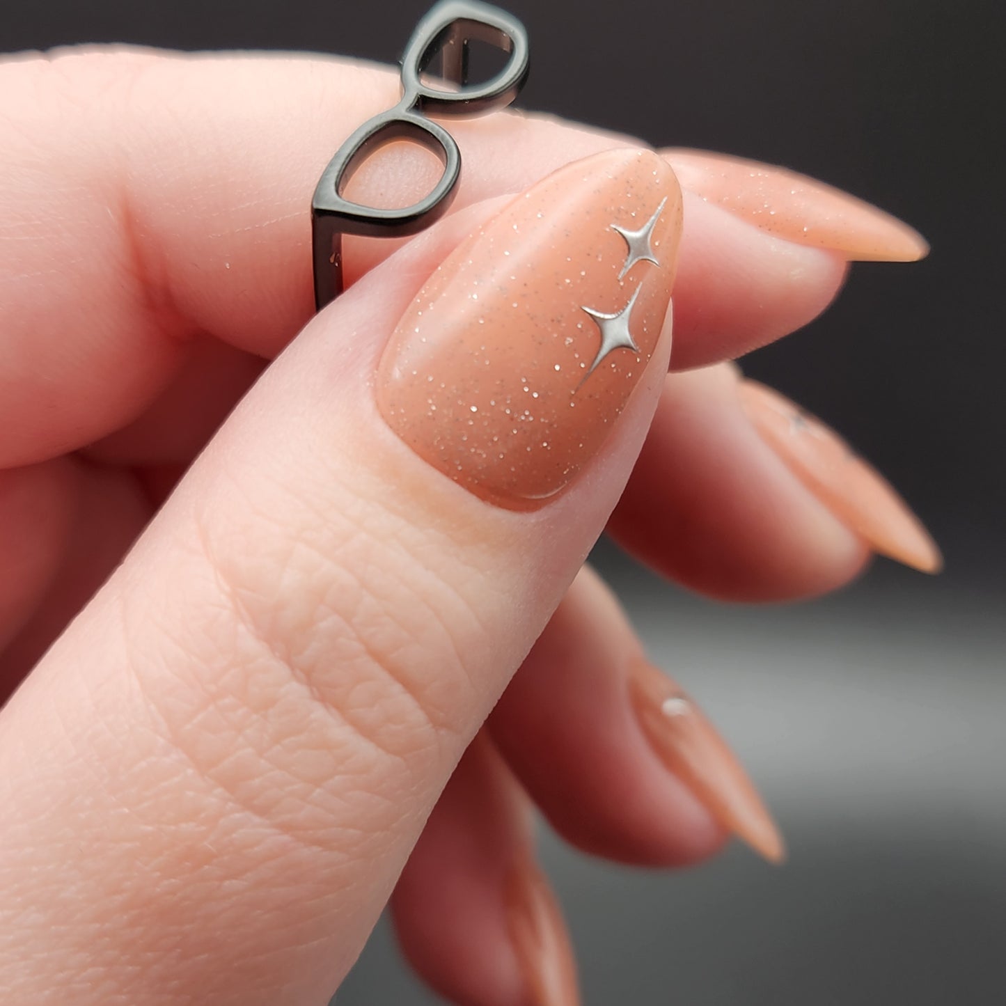 Press on Nails Nude Stars