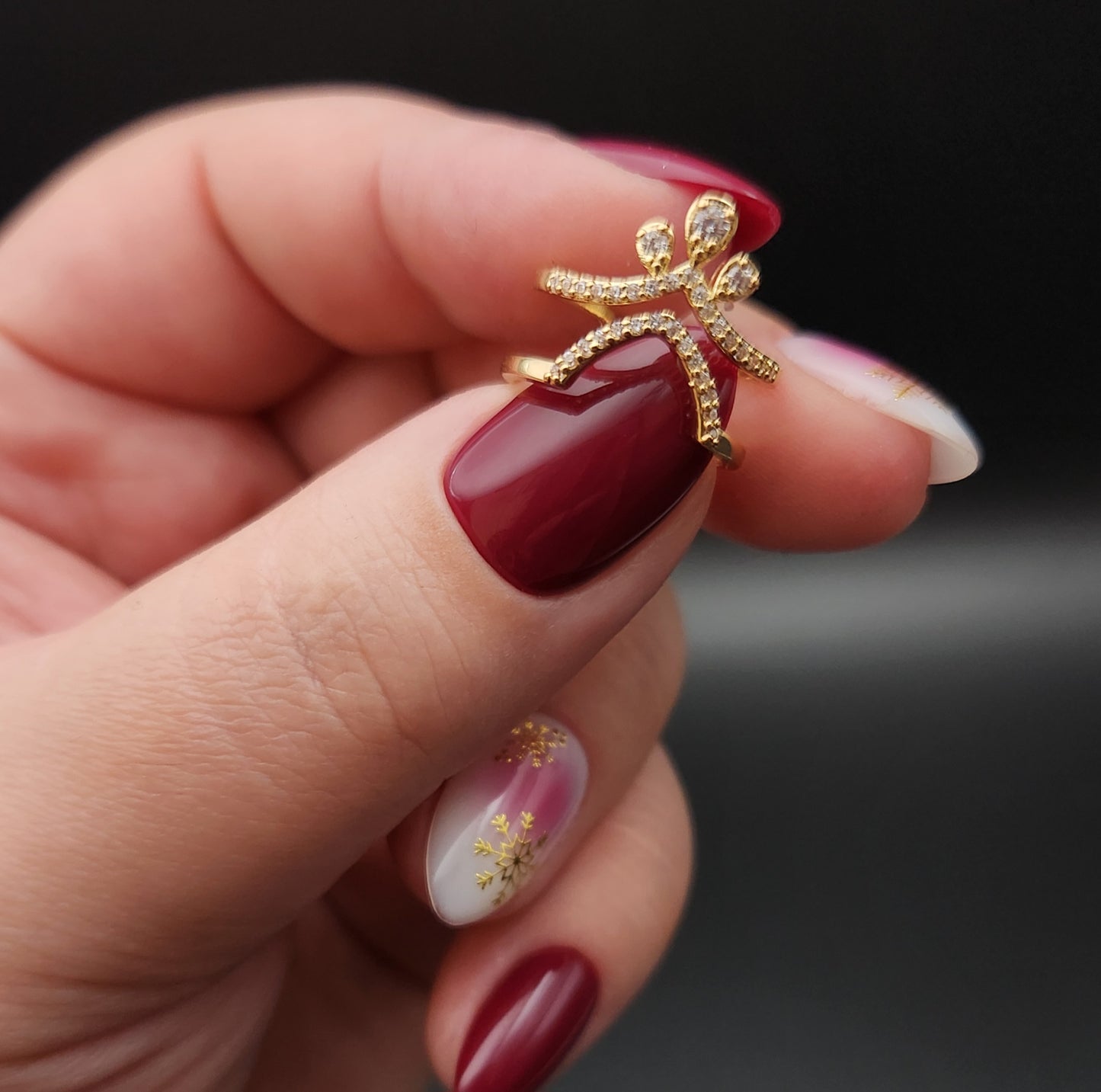 Fingerspitzenring Gold