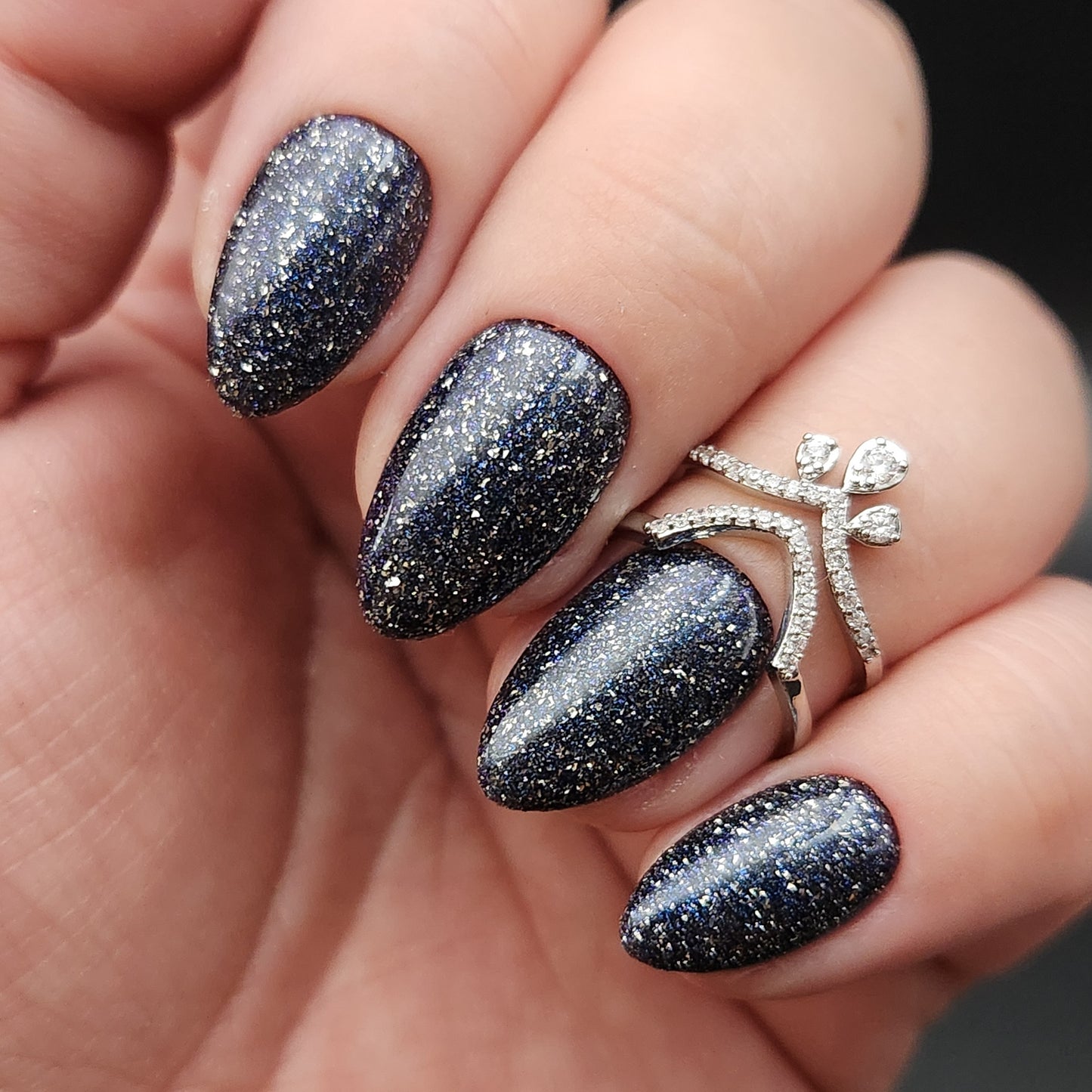 Press on Nails Aurora blue FlashOn