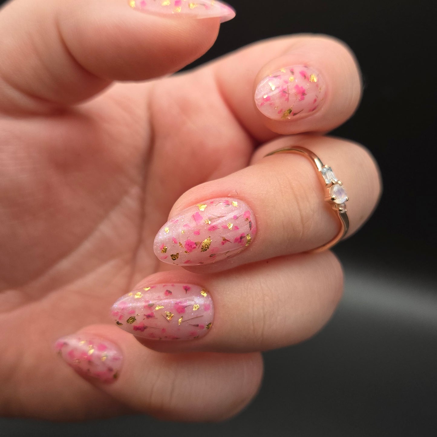 Press on Nails Baby's Breath