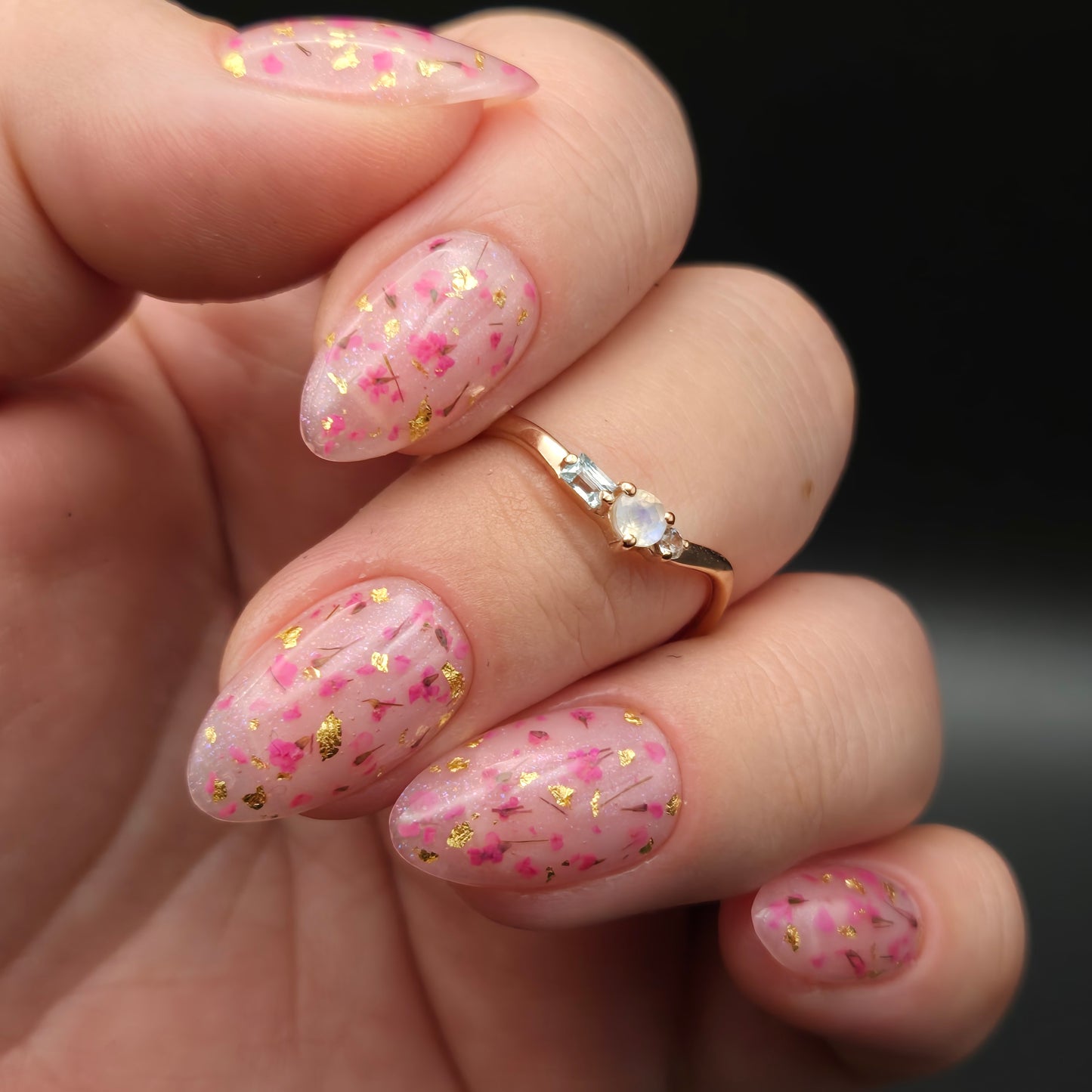 Press on Nails Baby's Breath