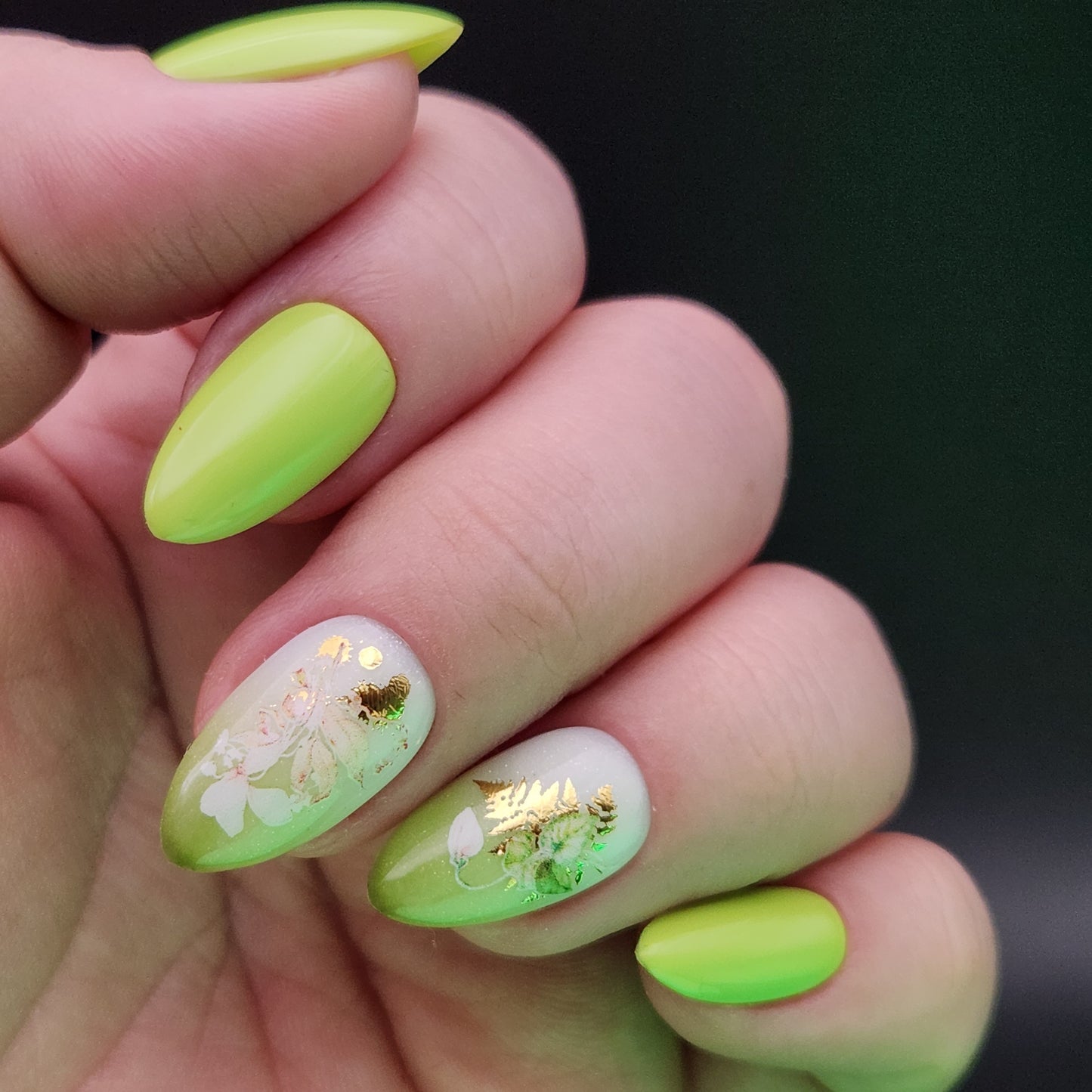 Press on Nails Grass Green