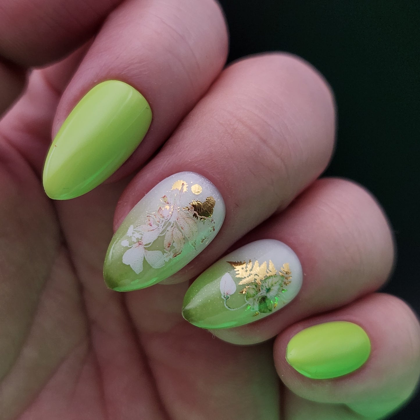 Press on Nails Grass Green