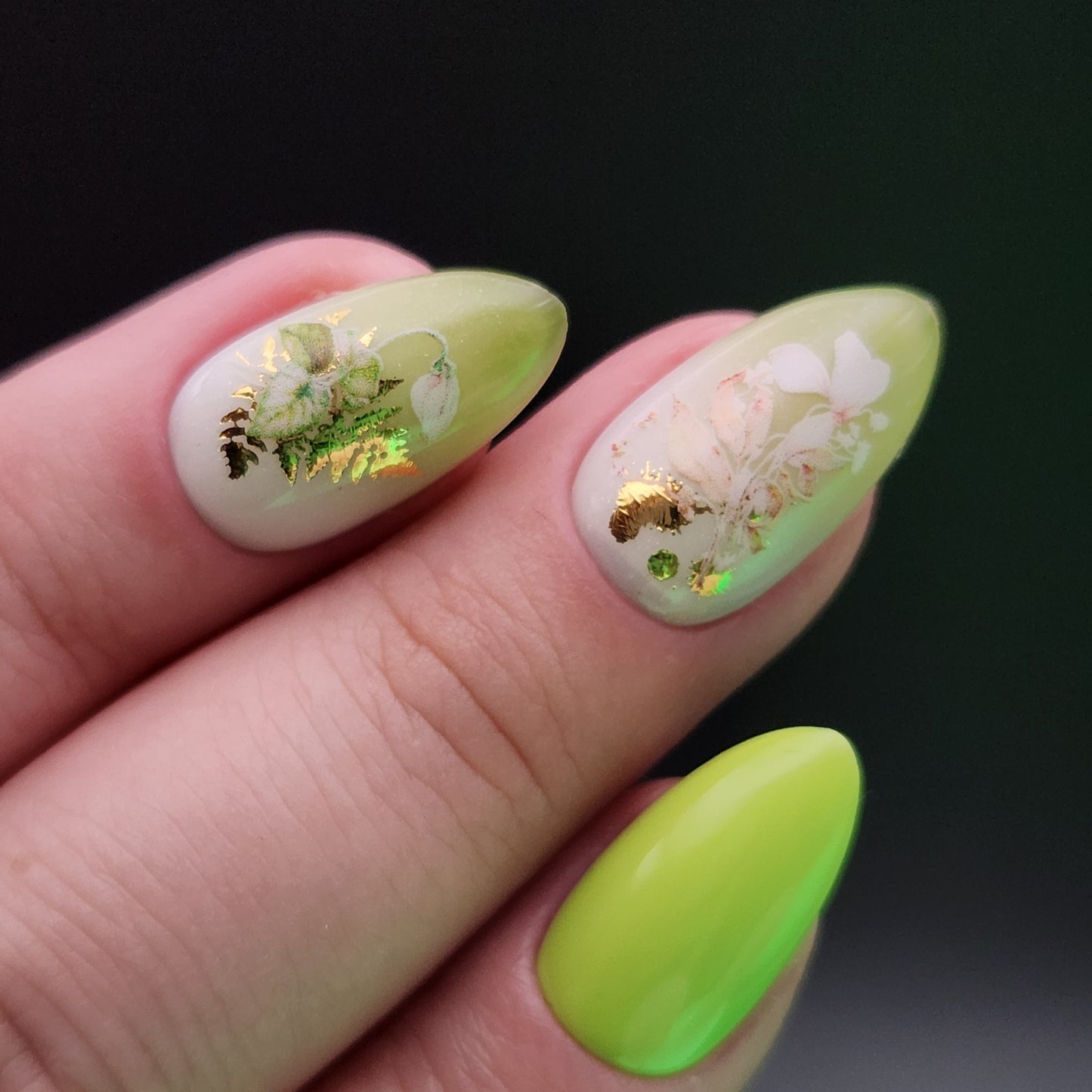 Press on Nails Grass Green