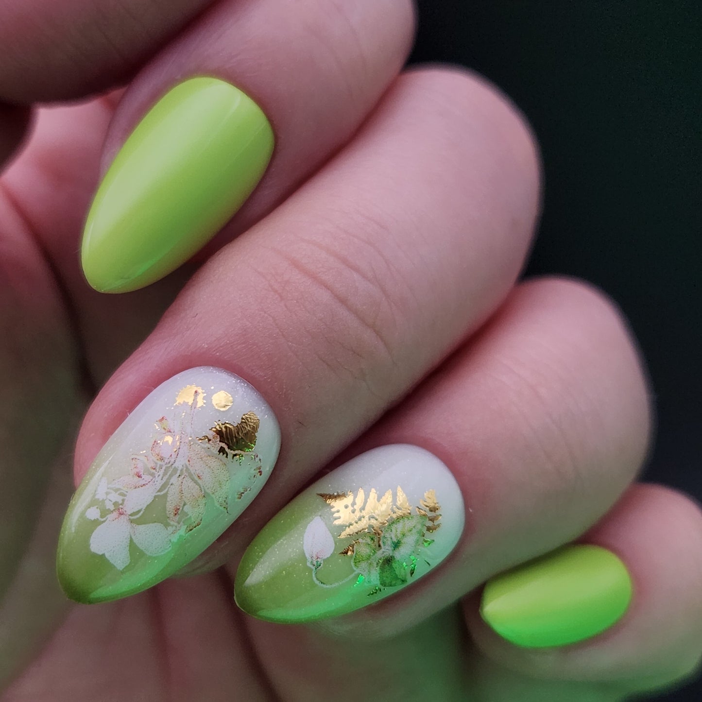 Press on Nails Grass Green