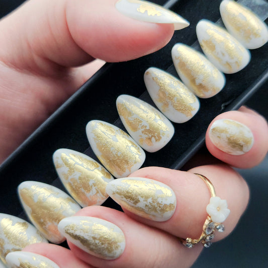 Geschenkset Press on Nails Golden