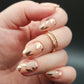 Press on Nails Blatt Gold