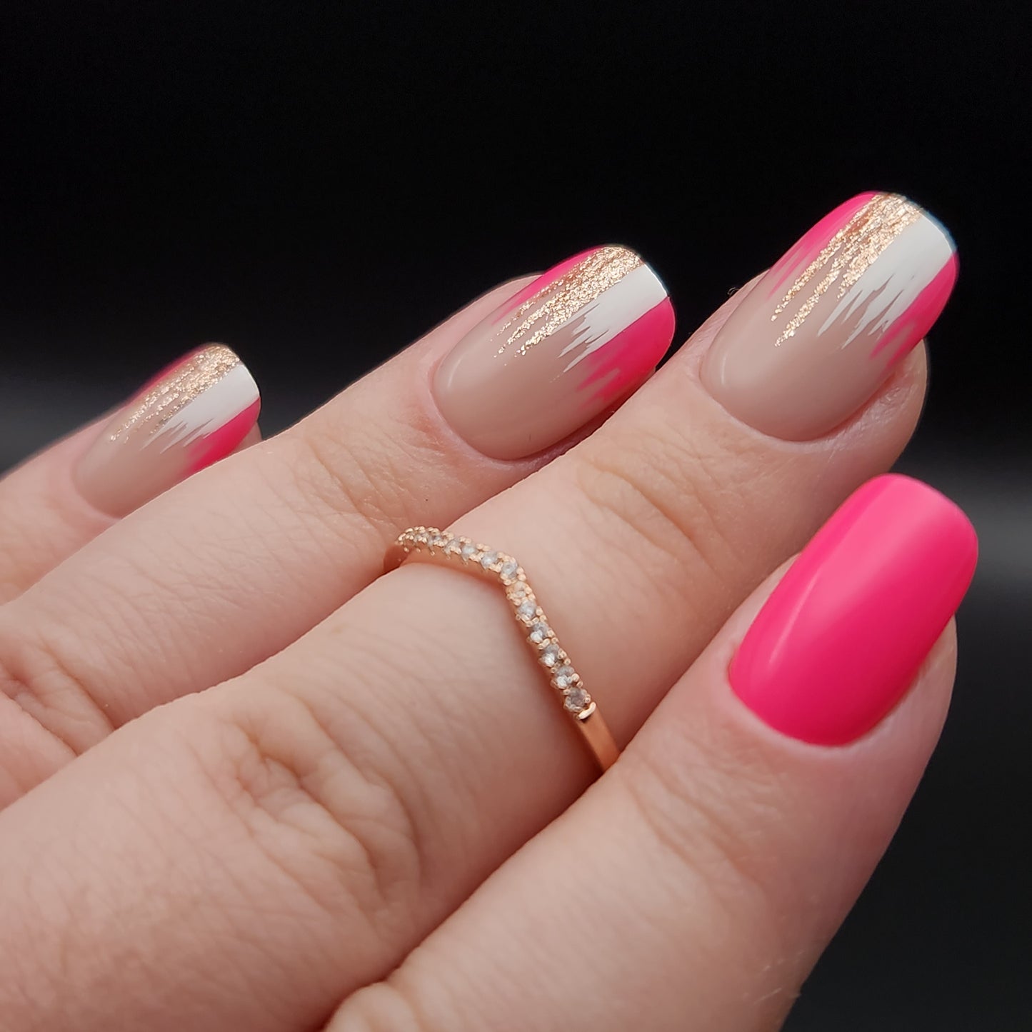 Press on Nails Pink Breeze