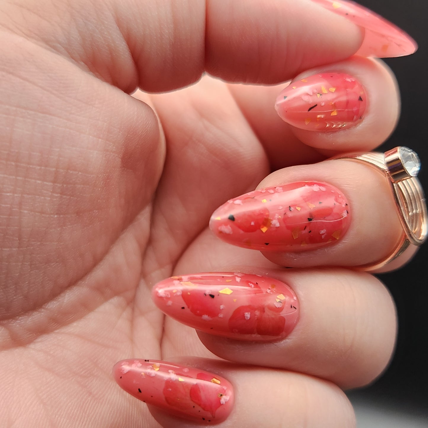 Press on Nails Pretty Peony