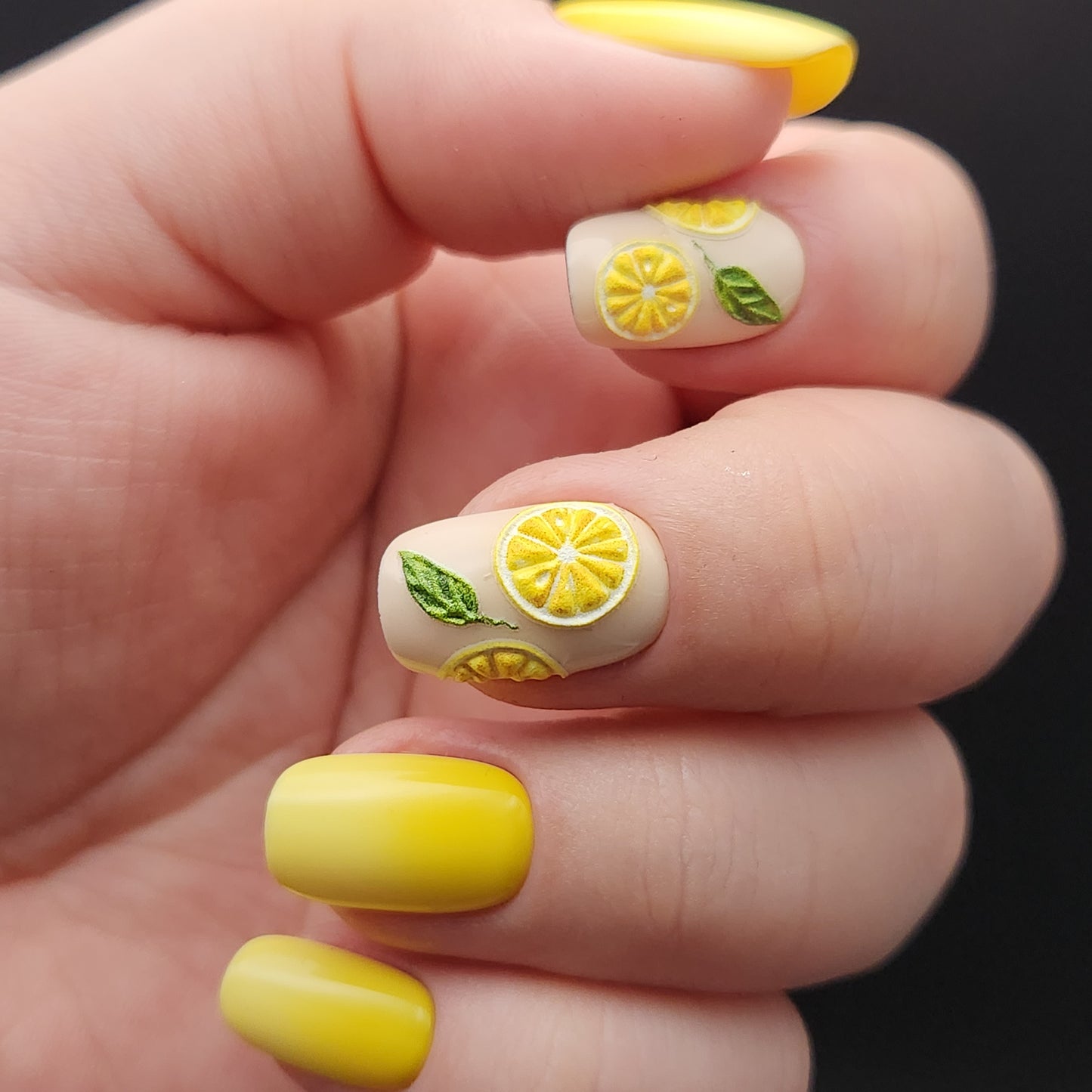 Press on Nails Citrus