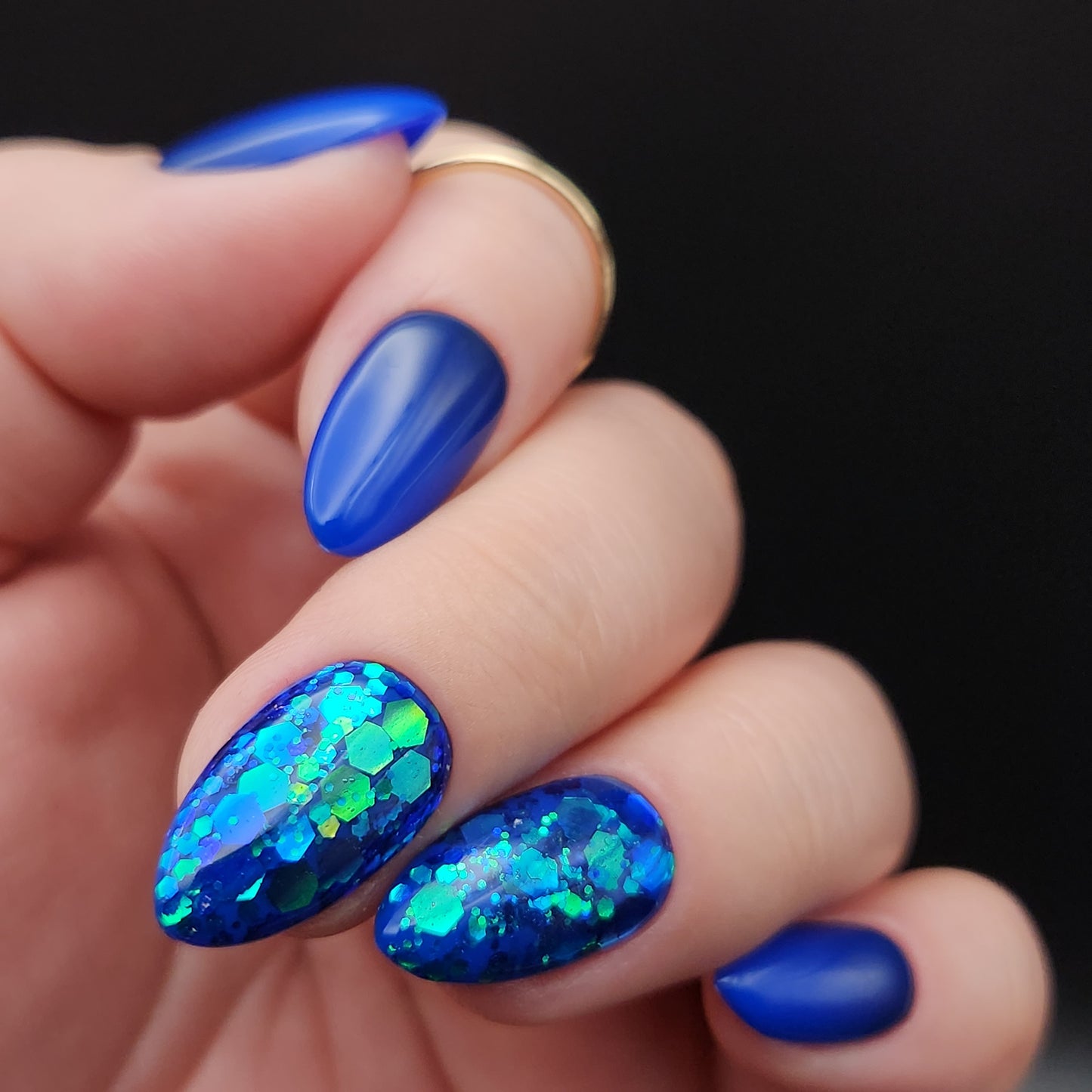 Press on Nails Ombre Ocean