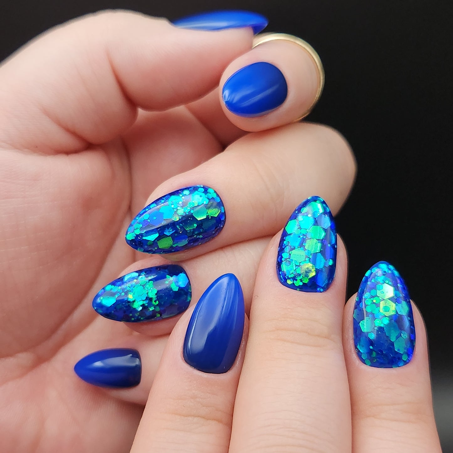 Press on Nails Ombre Ocean