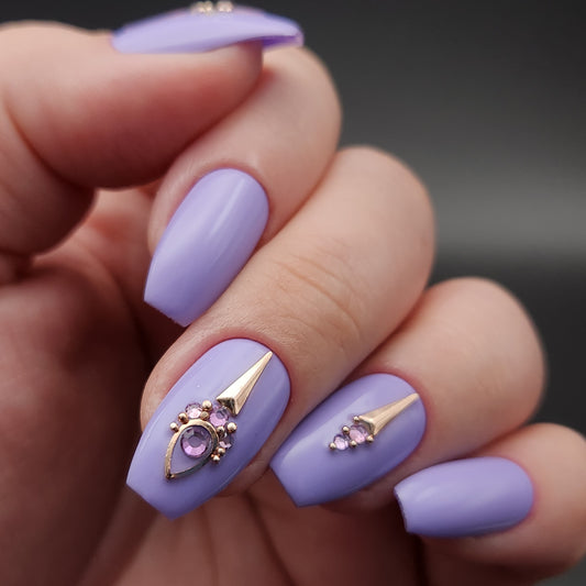 Press on Nails Purple Charme