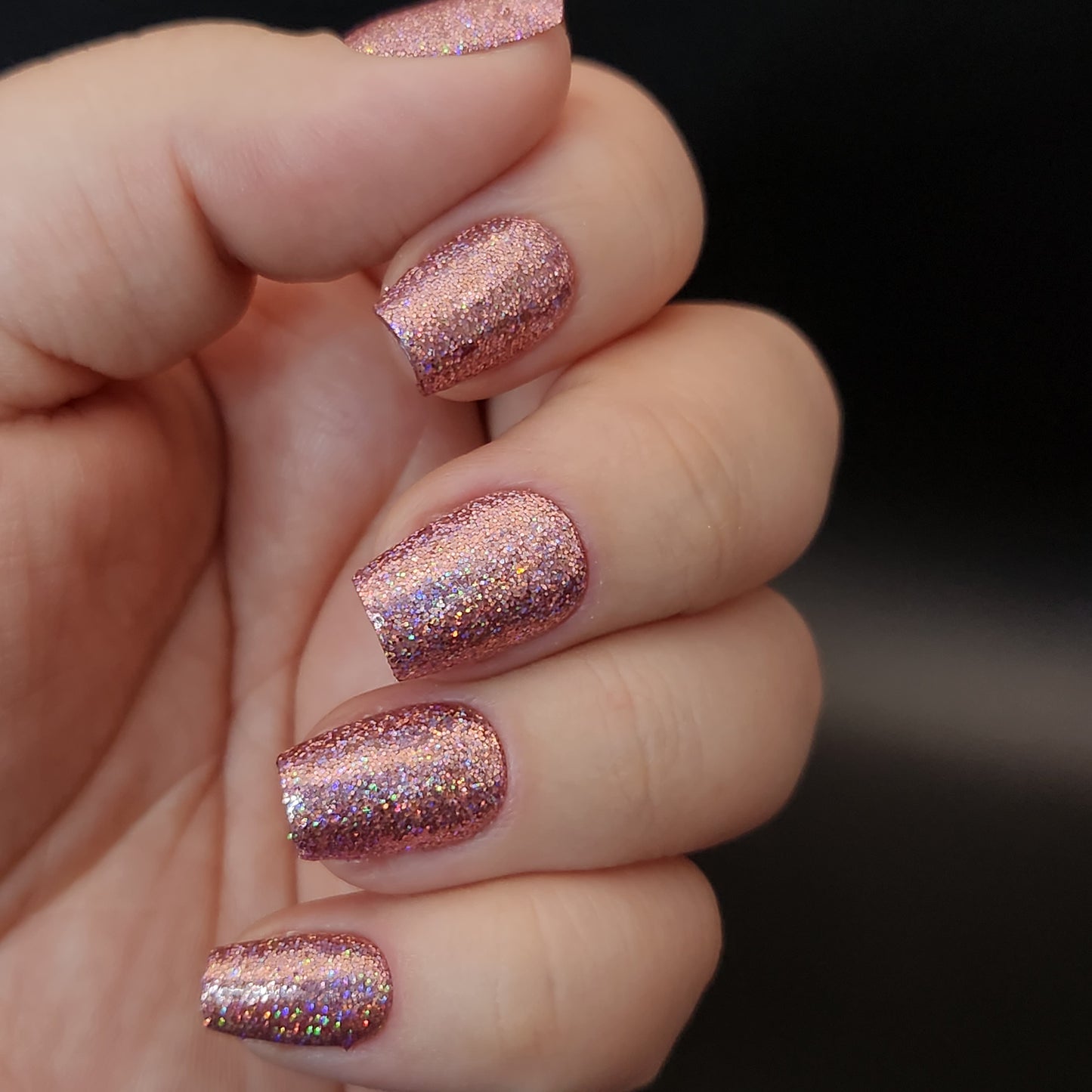 Press on Nails Holo Pink