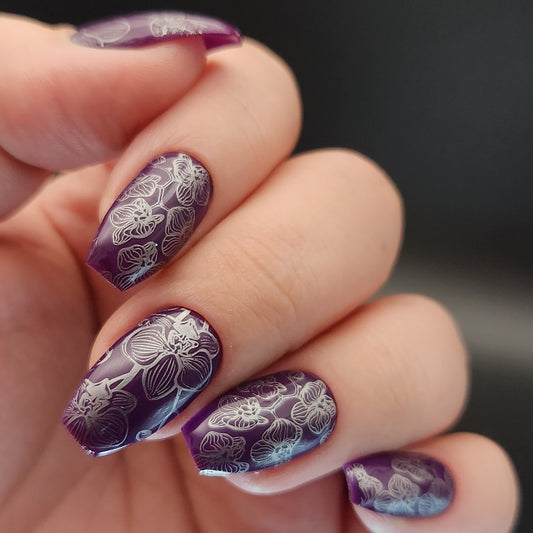 Press on Nails Violett Orchid