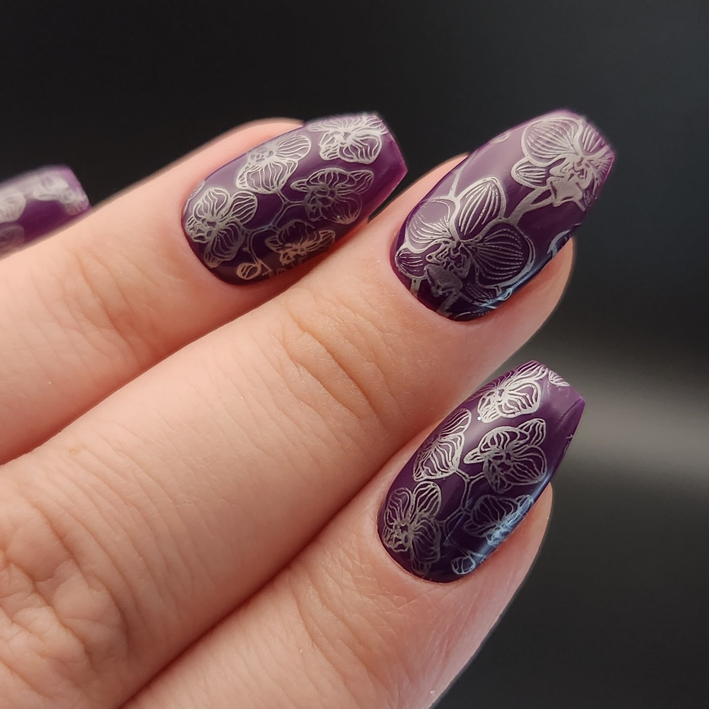 Press on Nails Violett Orchid