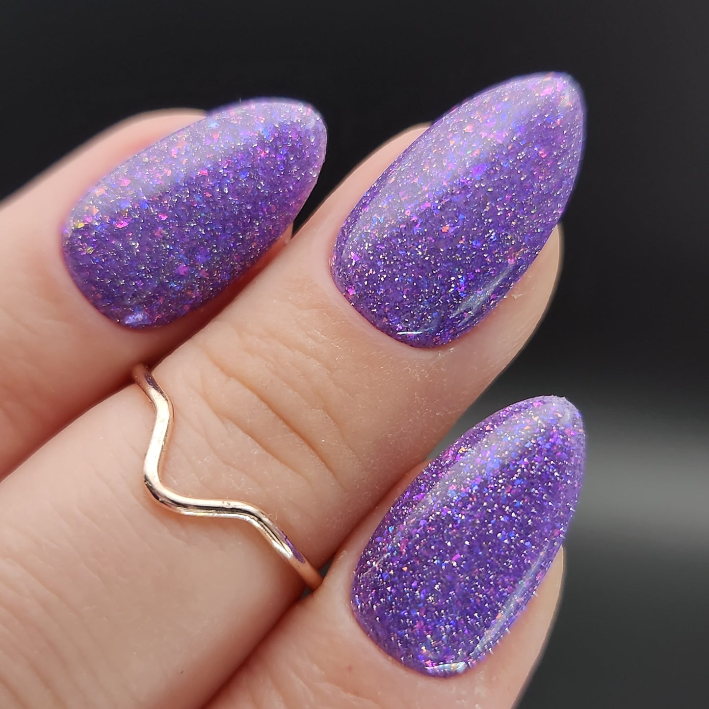 Press on Nails Purple FlashOn