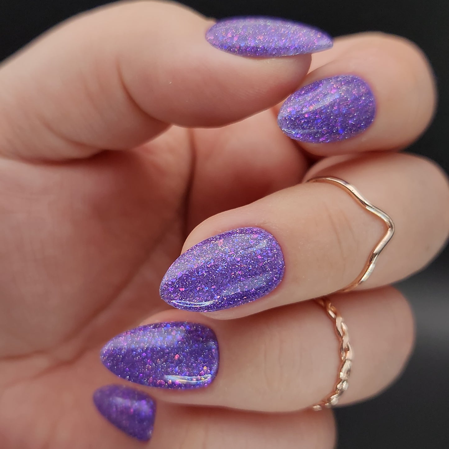 Press on Nails Purple FlashOn