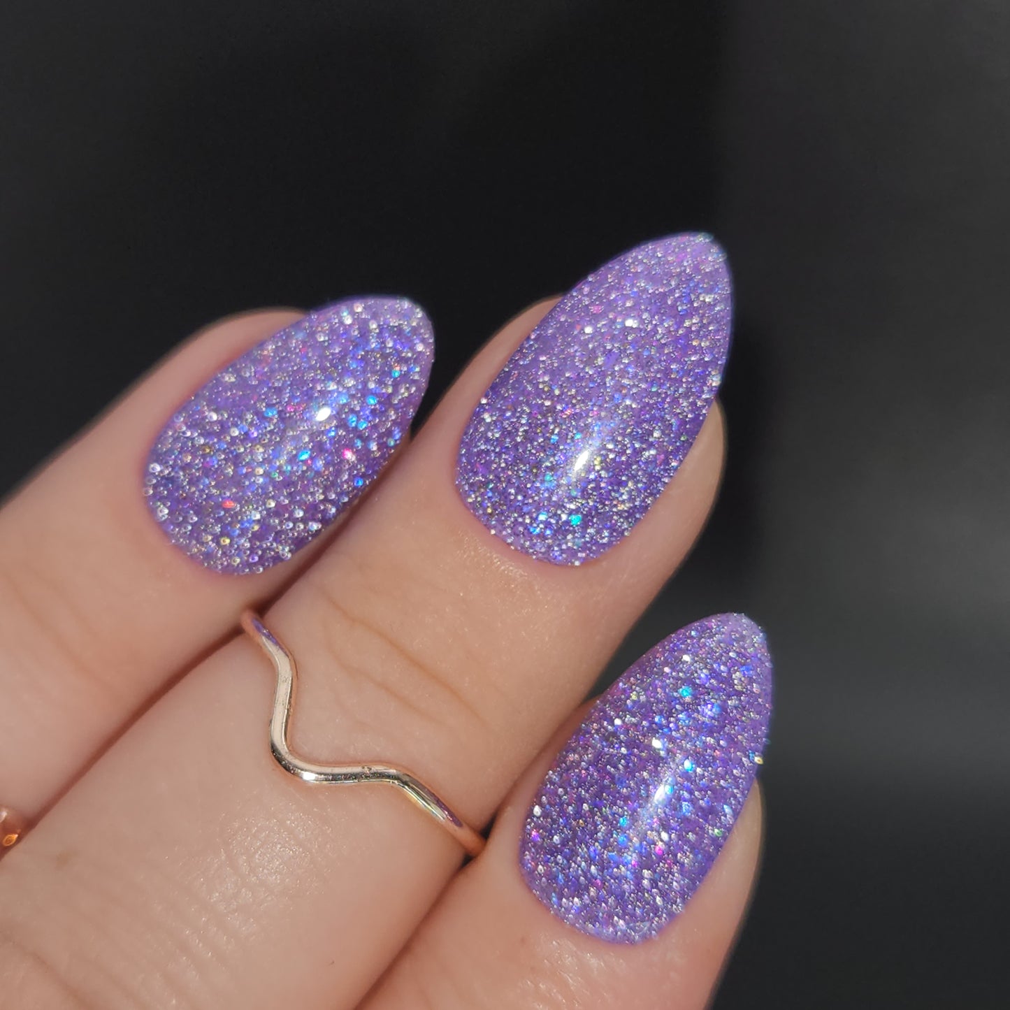 Press on Nails Purple FlashOn