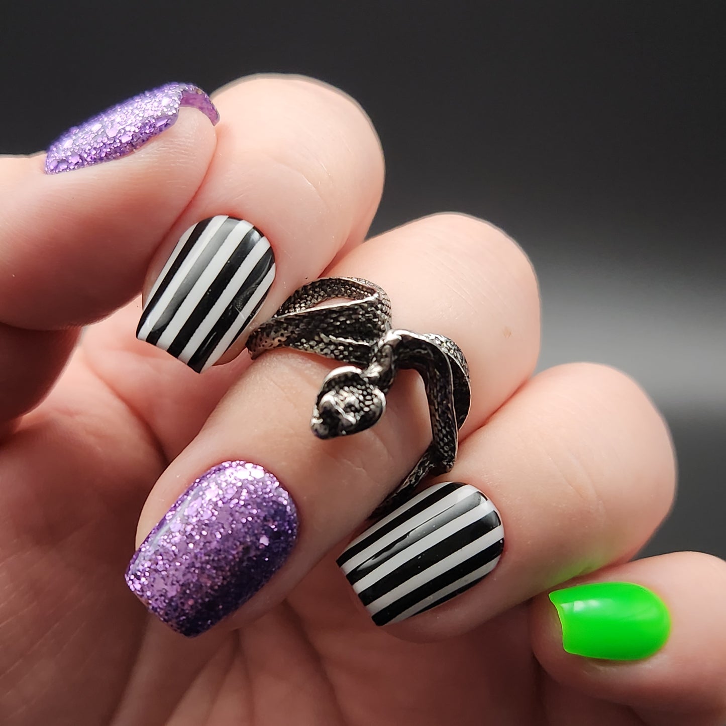 Press on Nails Beetlejuice