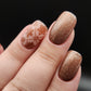 Press on Nails Copper Snow