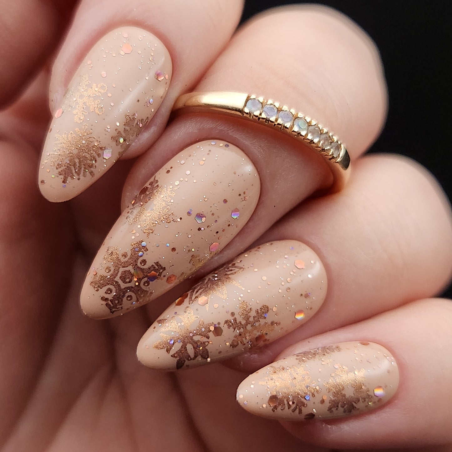 Press on Nails Nude Snow