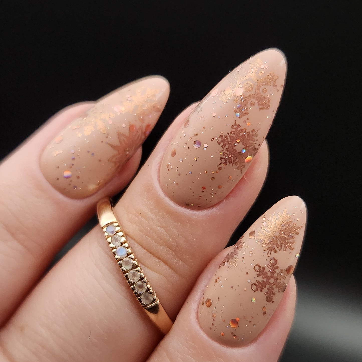 Press on Nails Nude Snow