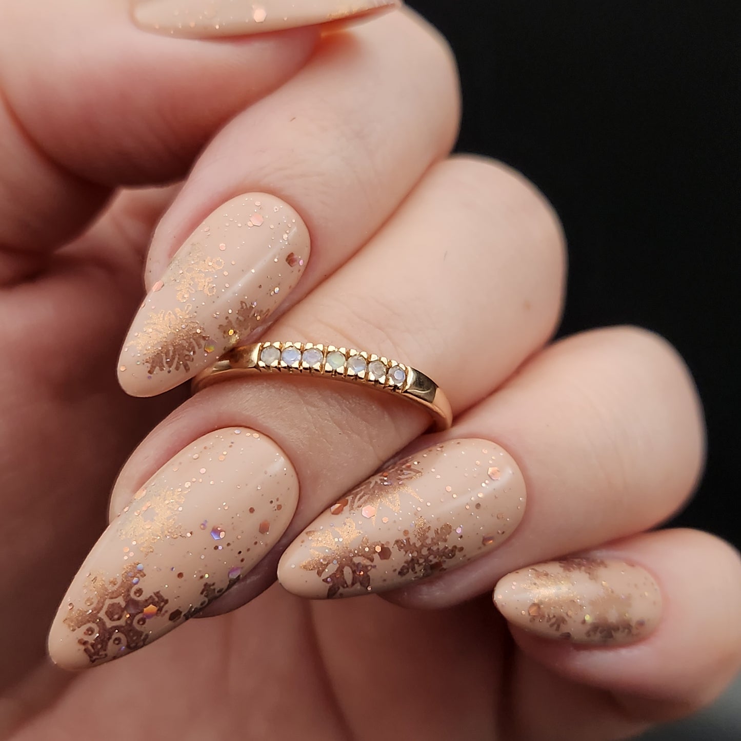 Press on Nails Nude Snow