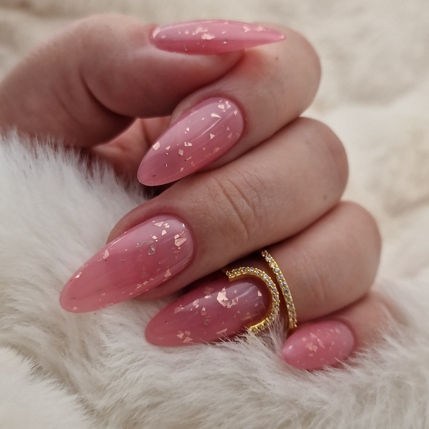 Press on Nails pink Milkbath