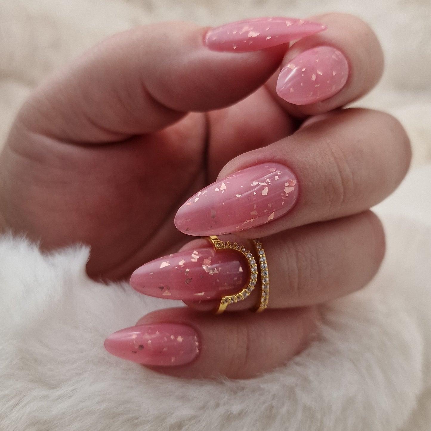 Press on Nails pink Milkbath