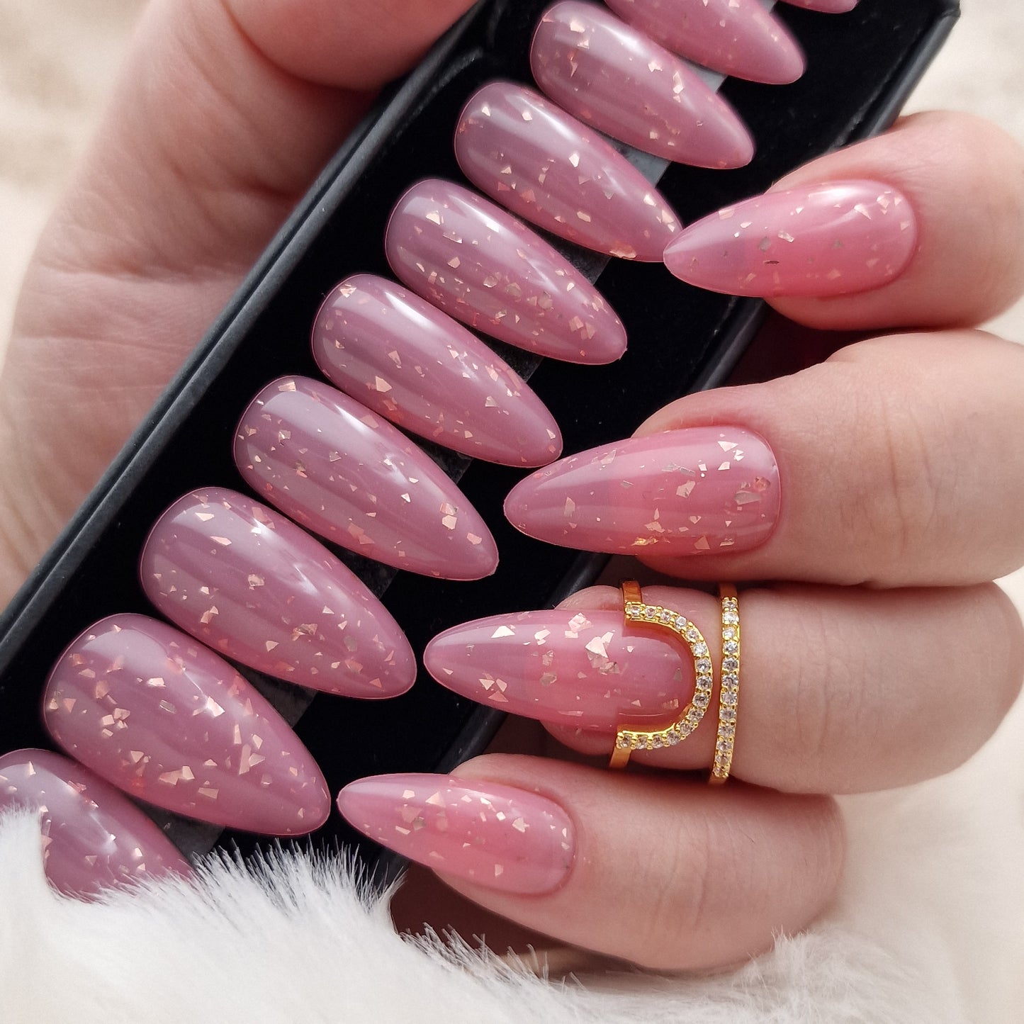 Press on Nails pink Milkbath