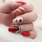 Press on Nails Snowman