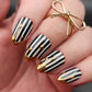 Press on Nails Gold Drip