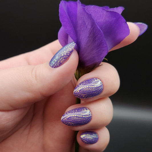 Press on Nails Mermaid lilac