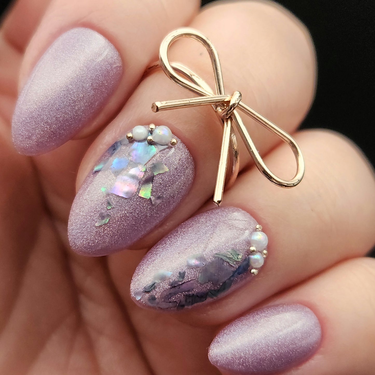 Press on Nails Violett Pearl