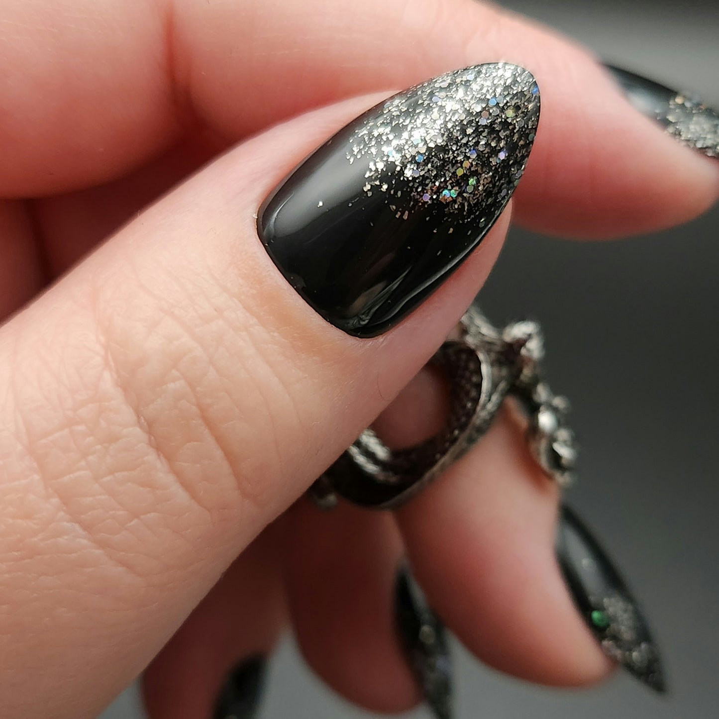 Geschenkset Press on Nails Black Boomer