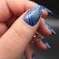 Press on Nails Blue Tartan