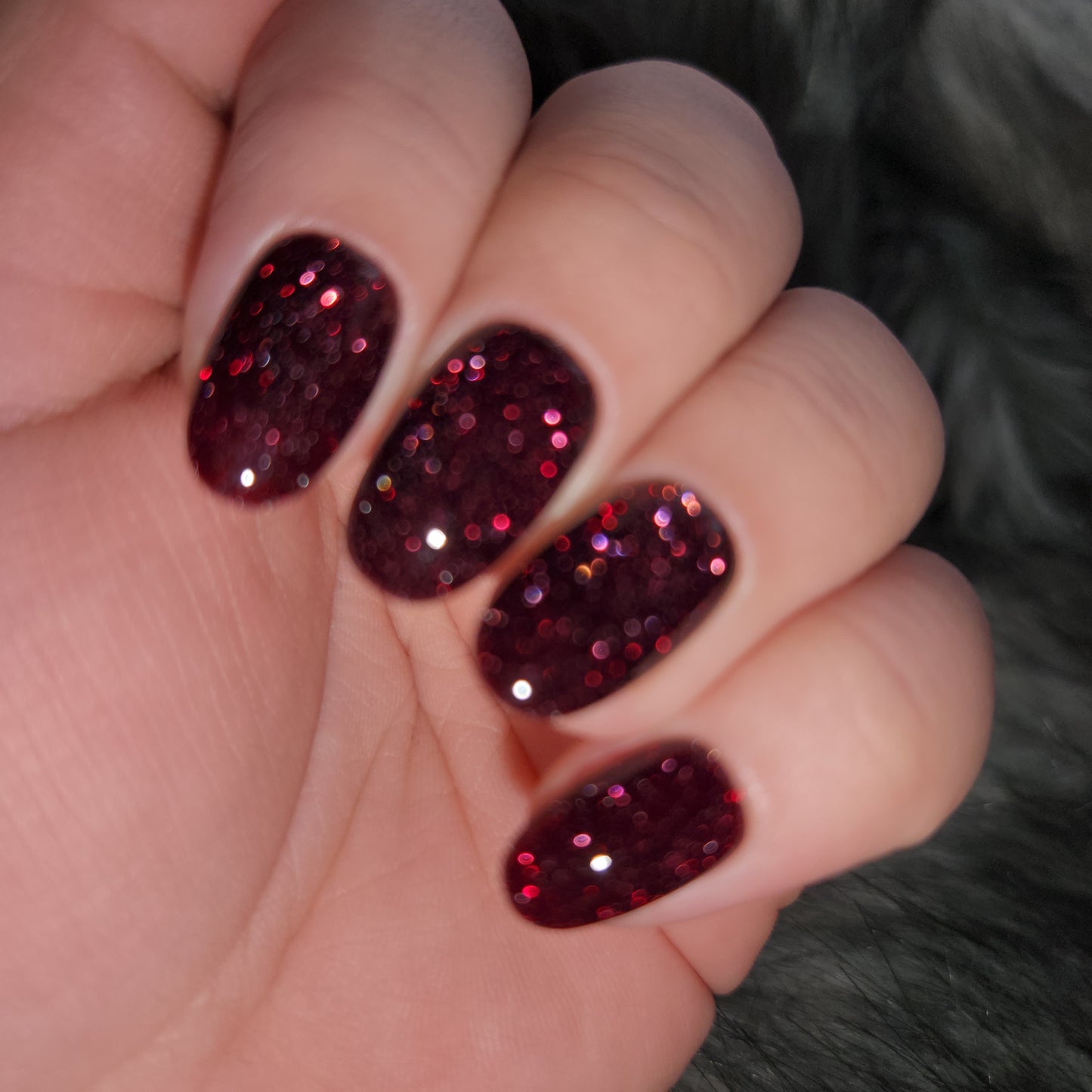 Press on Nails Dark Cherry FlashOn