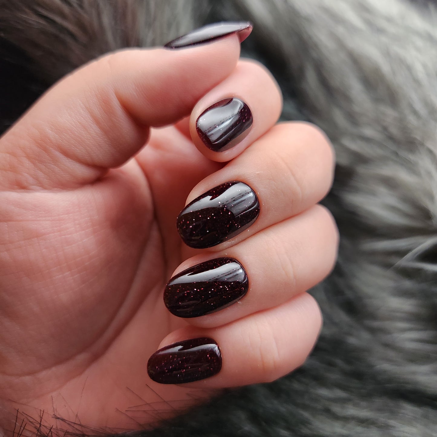 Press on Nails Dark Cherry FlashOn