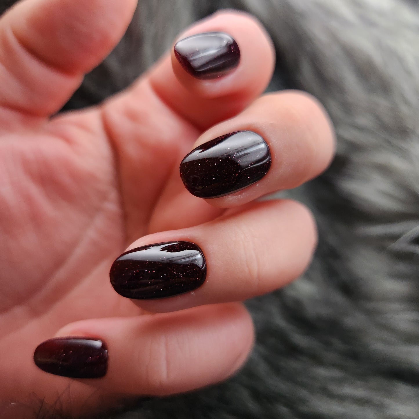 Press on Nails Dark Cherry FlashOn