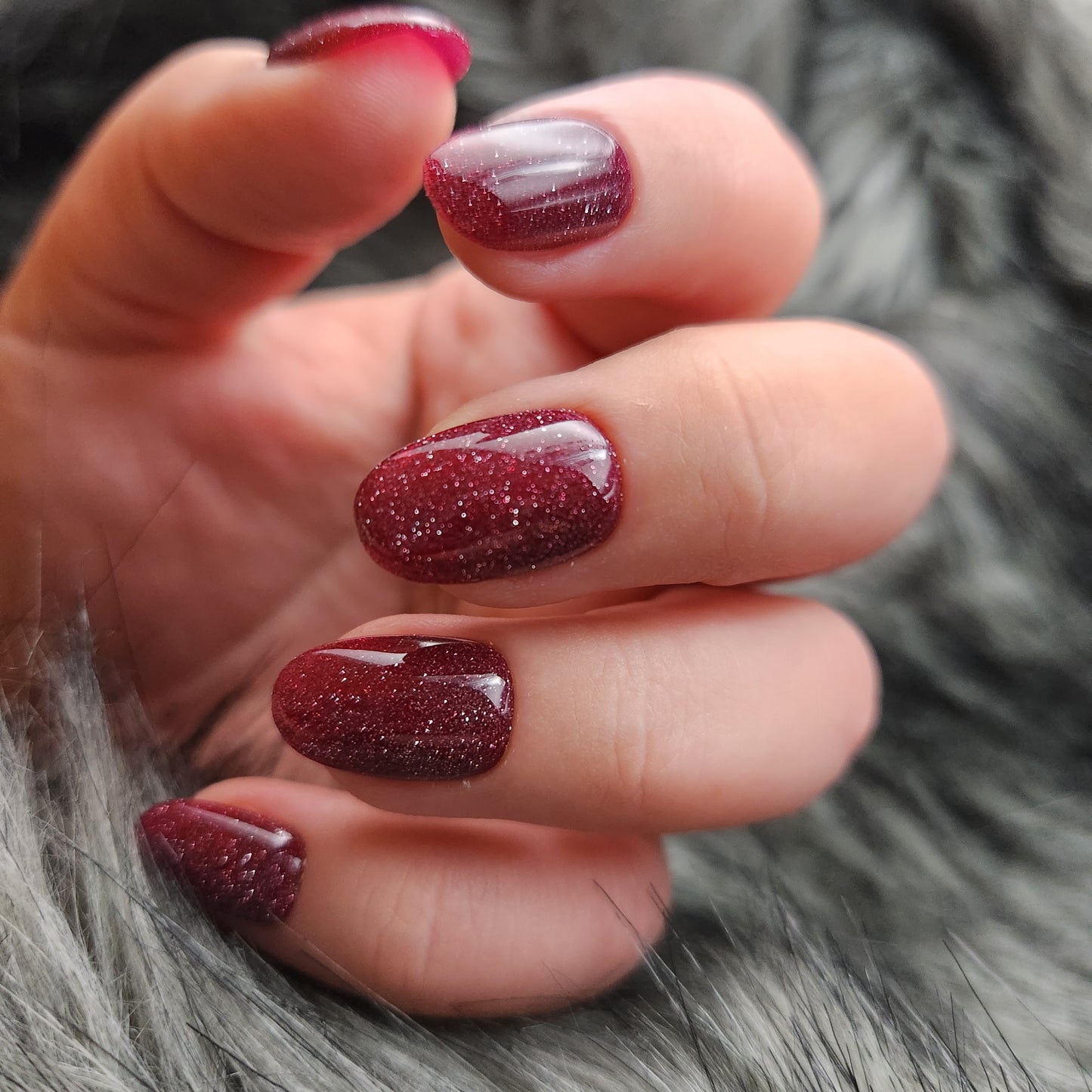 Press on Nails Berry FlashOn