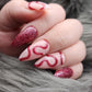 Press on Nails FlashOn Berry Swirls