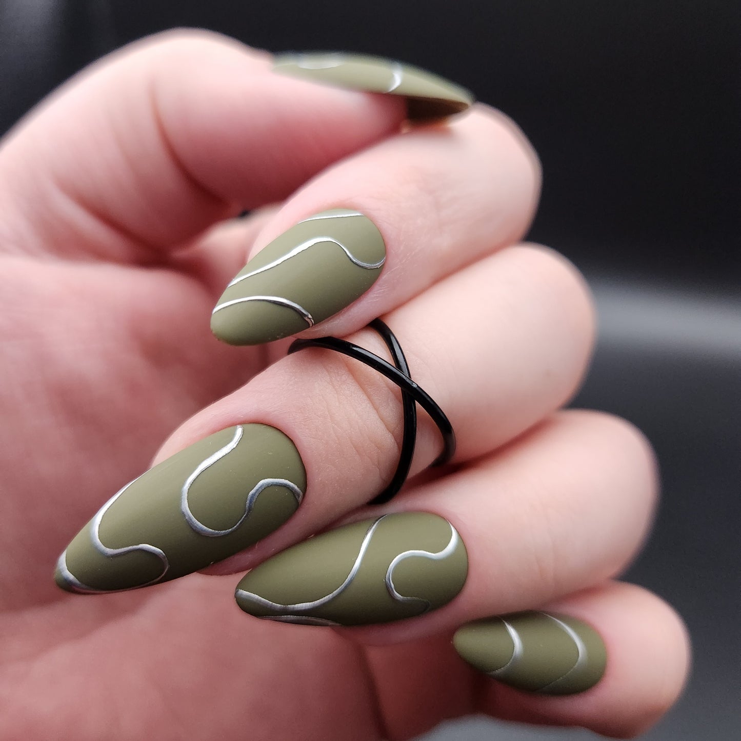 Press on Nails Olive