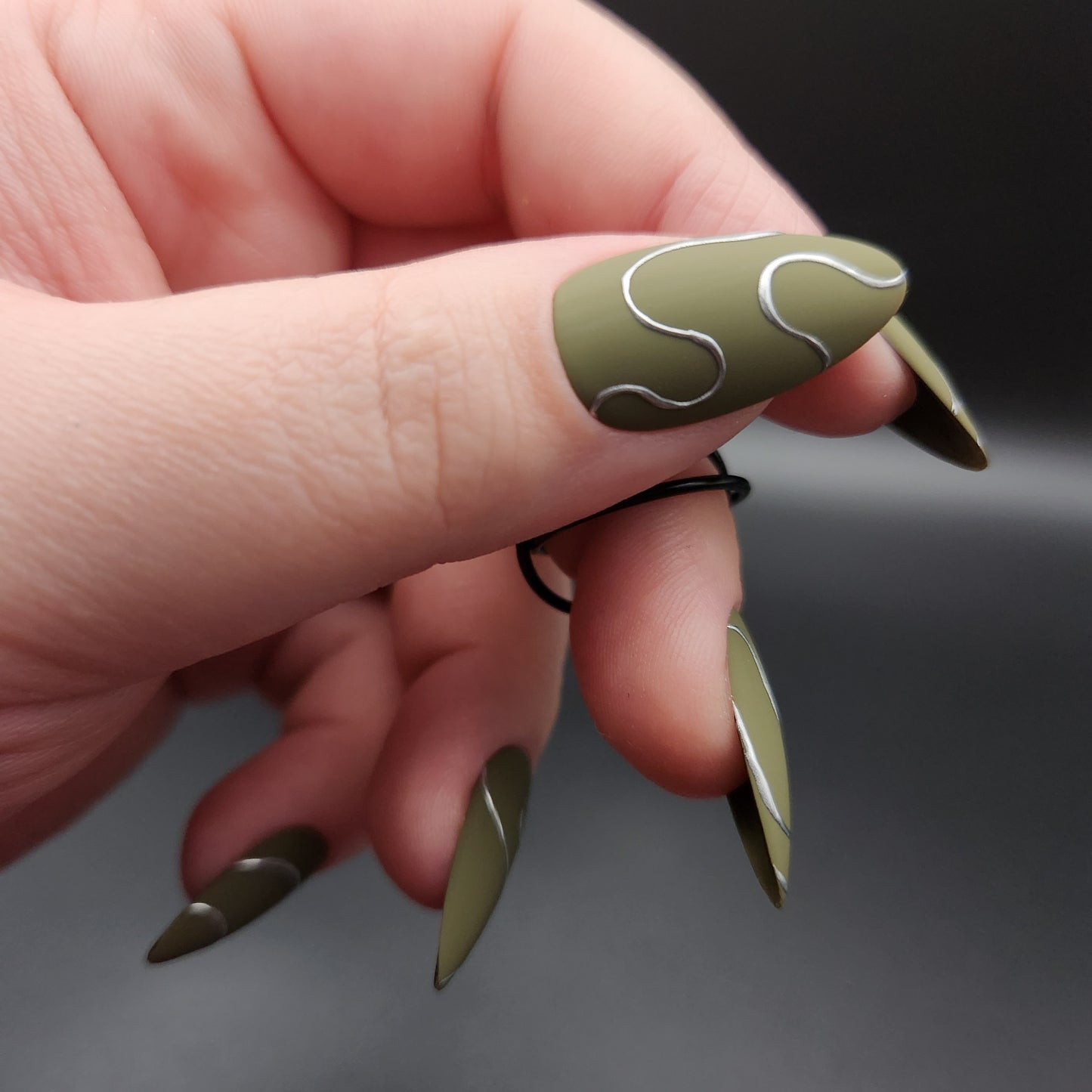 Press on Nails Olive