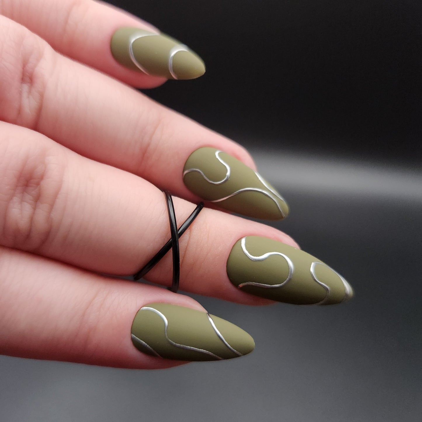 Press on Nails Olive