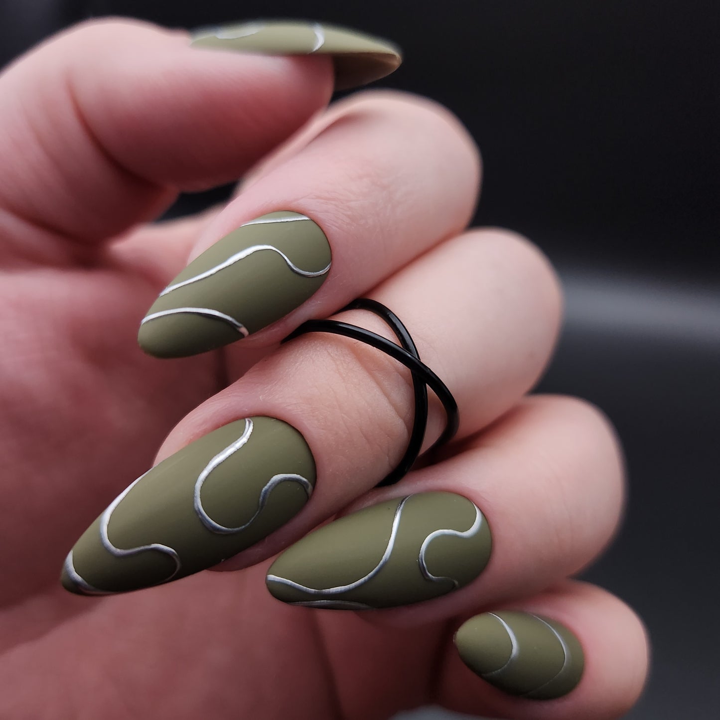 Press on Nails Olive